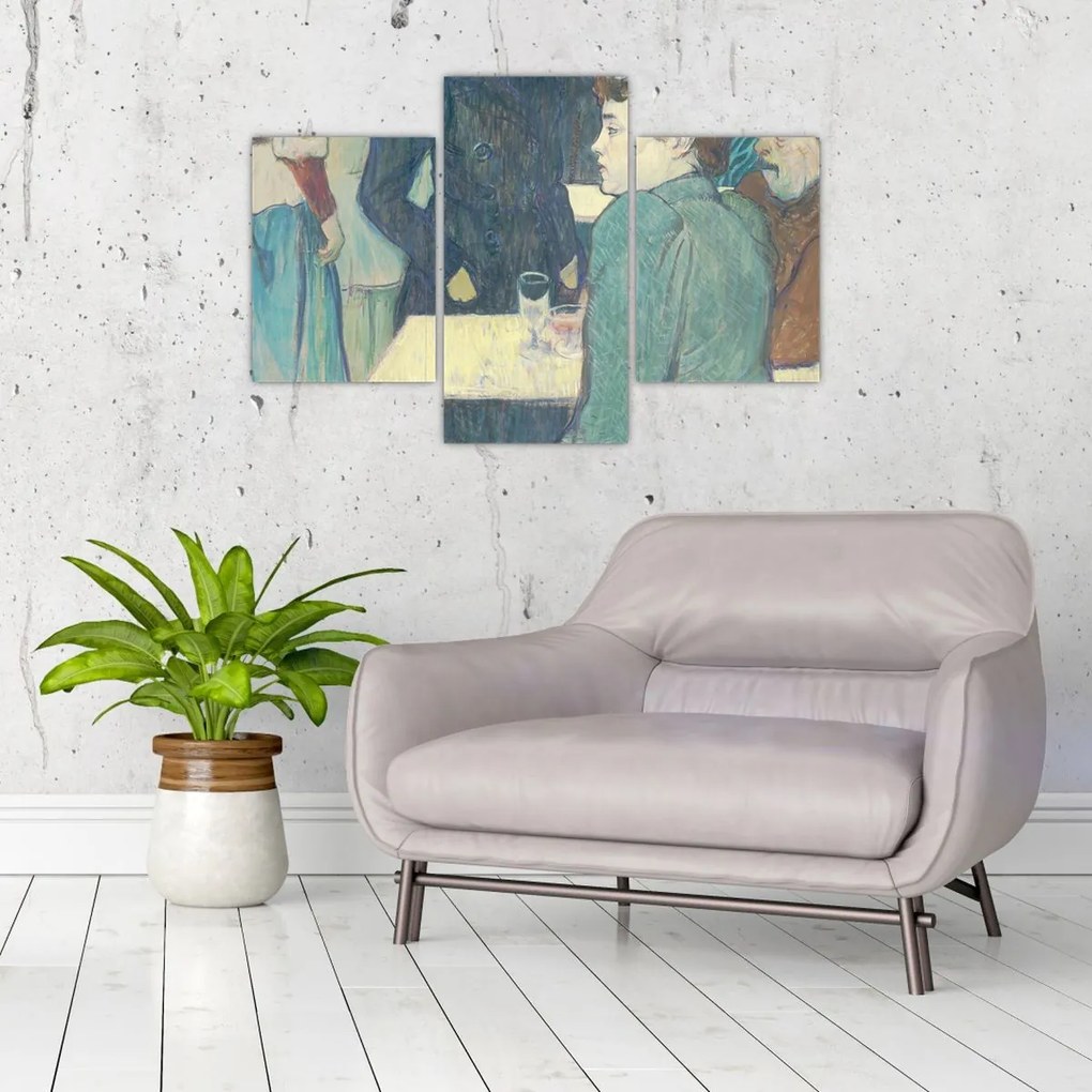 Tablou - Henri de Toulouse-Lautrec, A Corner of the Moulin de la Galette, reproducere (90x60 cm)