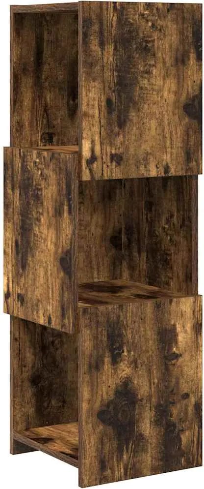 vidaXL Dulap de colț Stejar fumuriu 30,5x30x95cm Lemn compozit