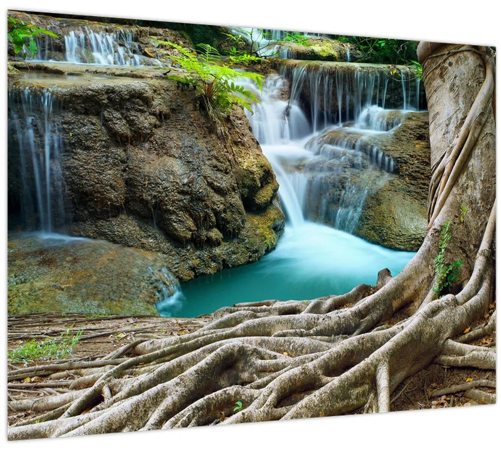 Tablou - Râu cu cascade (70x50 cm)