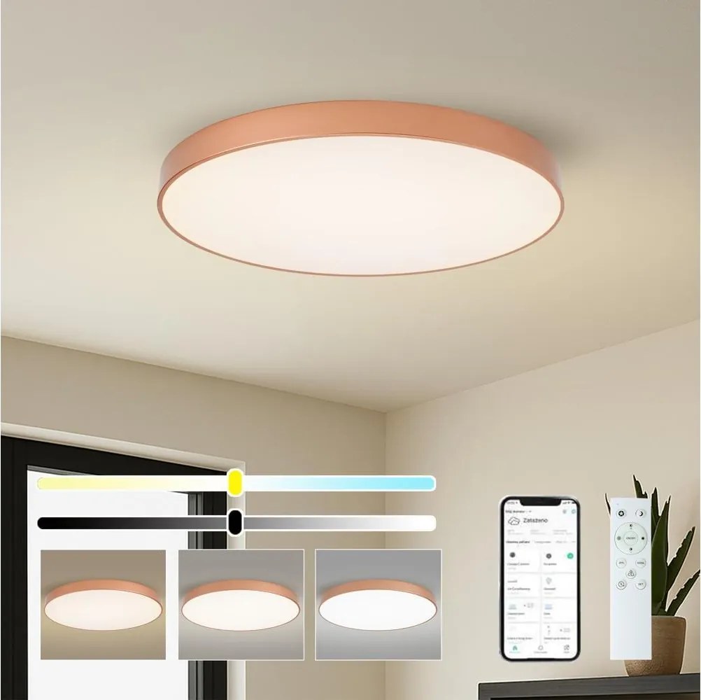 Brilagi-LED Lampă dimabilă pentru piscină POOL SMART LED/100W/230V 80 cm Wi‑Fi Tuya bronz+ cu telecomandă