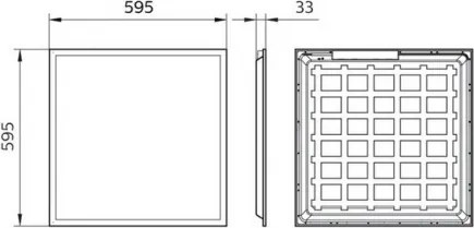 Philips Pila - panou LED încastrat pentru tavan LED/40W/230V 60x60 cm UGR<22