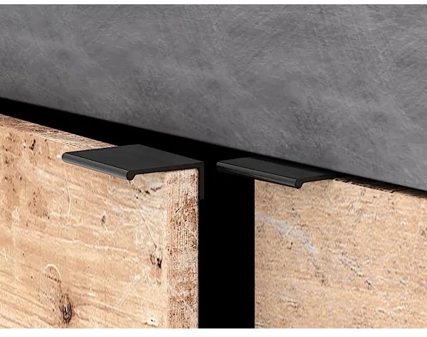 Comodă RUNEA, maro deschis/antracit