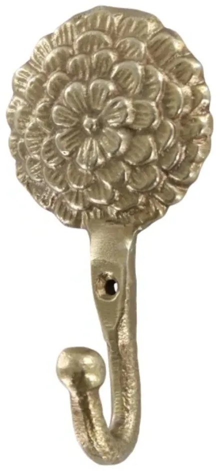 Cuier tip floare, din alama, Mia