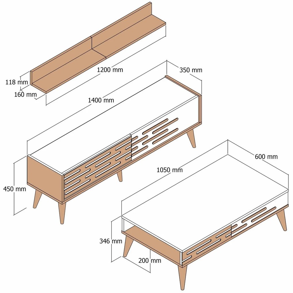 Mobilier living Valencia (Nuc + Alb). 1089315