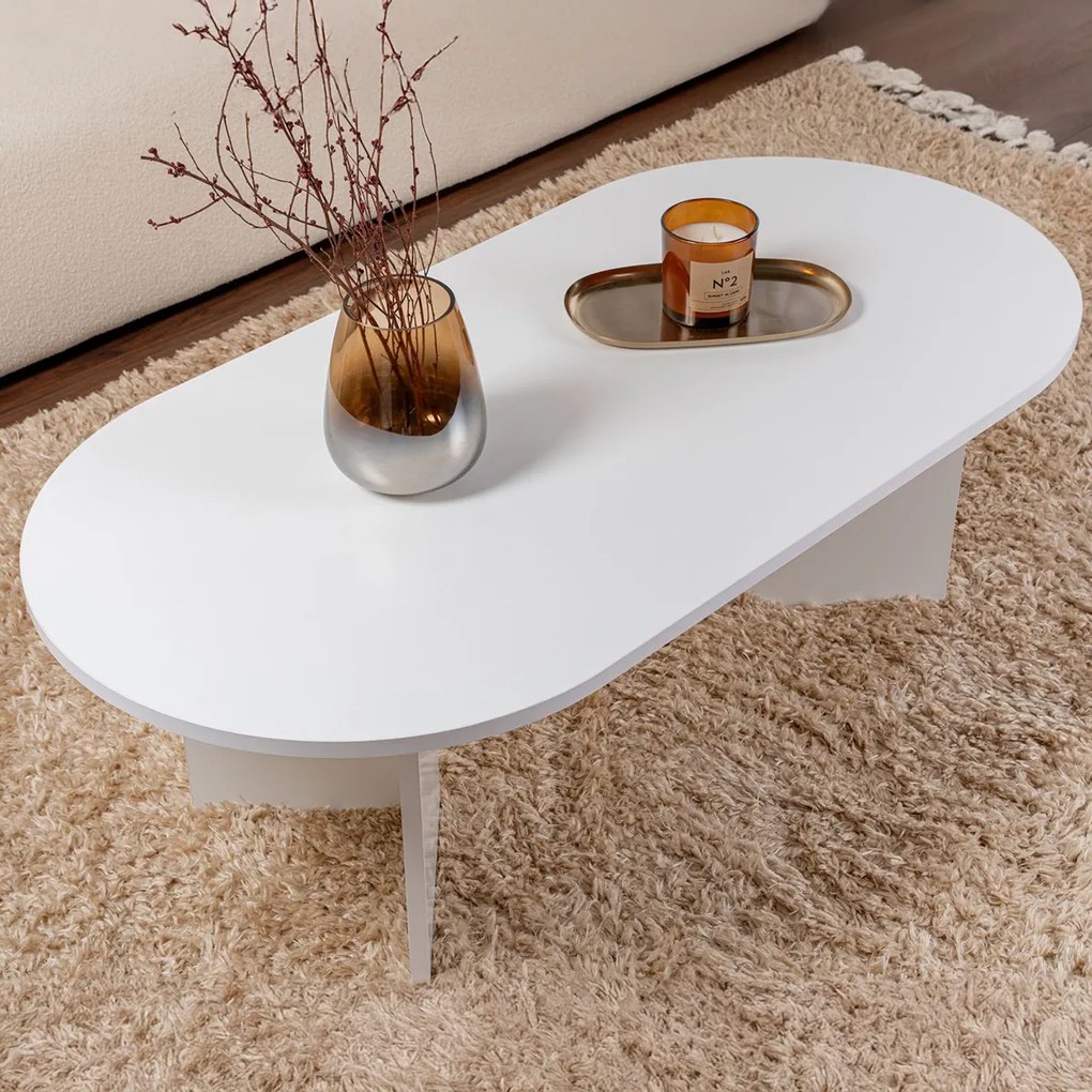 Masă de cafea Sable White