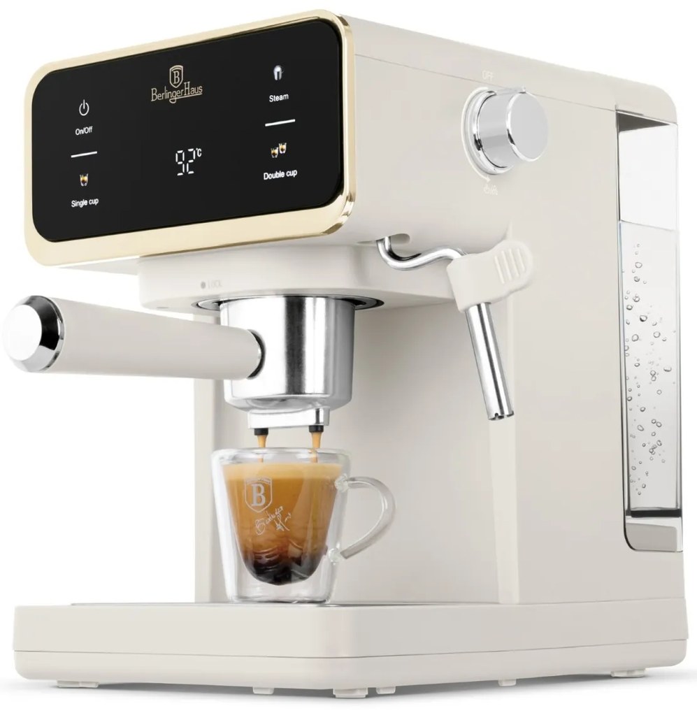 Espressor digital 3 in 1 Sahara Berlinger Haus BH/9847, crem mat