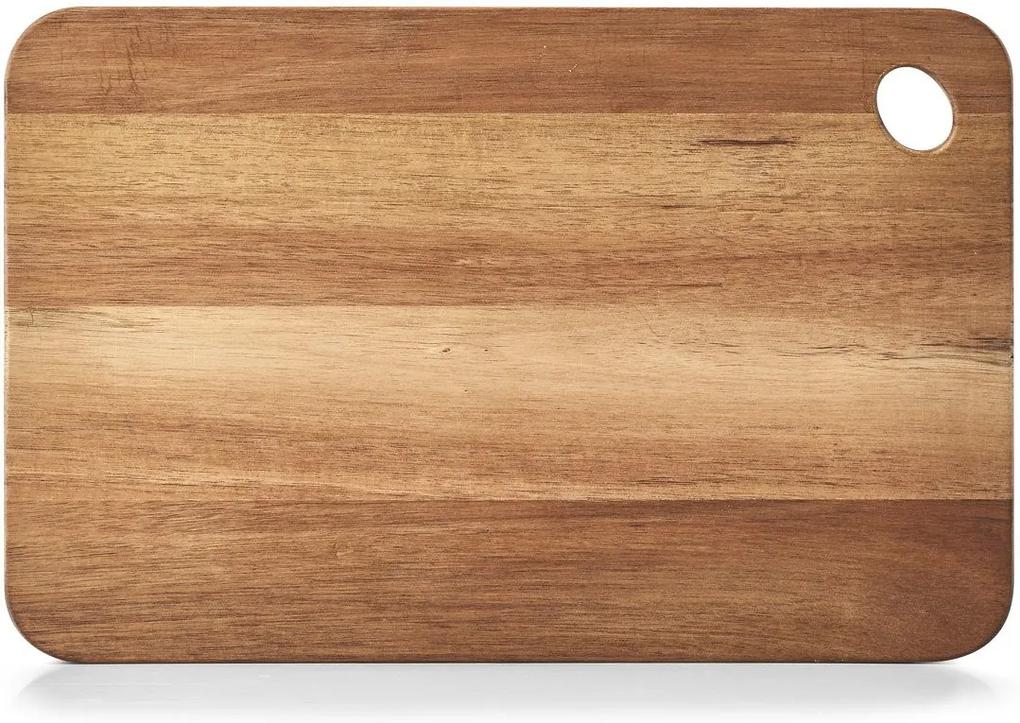 Tocator dreptunghiular maro din lemn 27x41 cm, Zeller