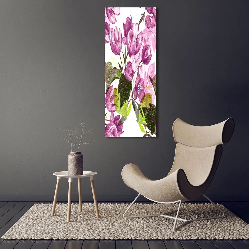 Tablou pe pânză canvas Flori roșii