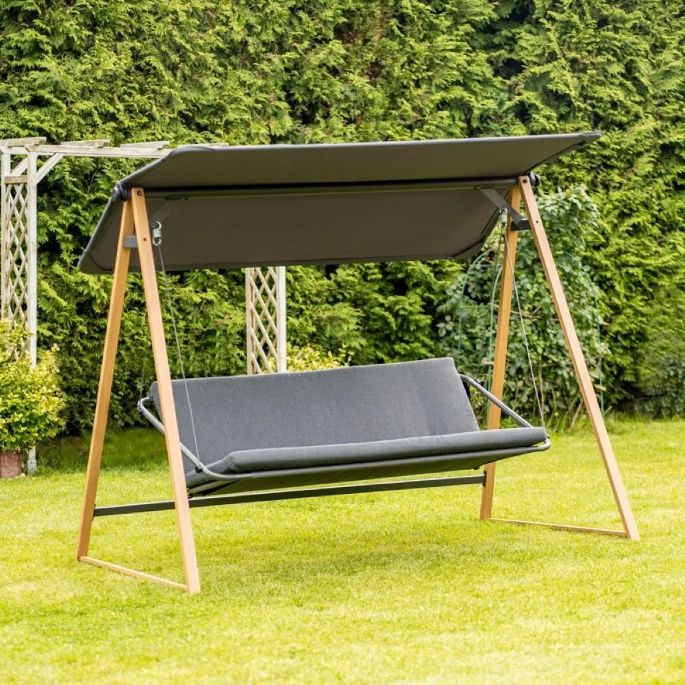 Balansoar de terasa Herning gri/maro L232 cm