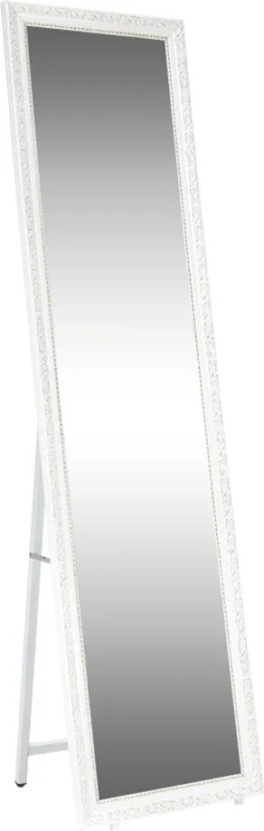Oglinda LAVAL, alb/auriu, metal/lemn, 40x150 cm