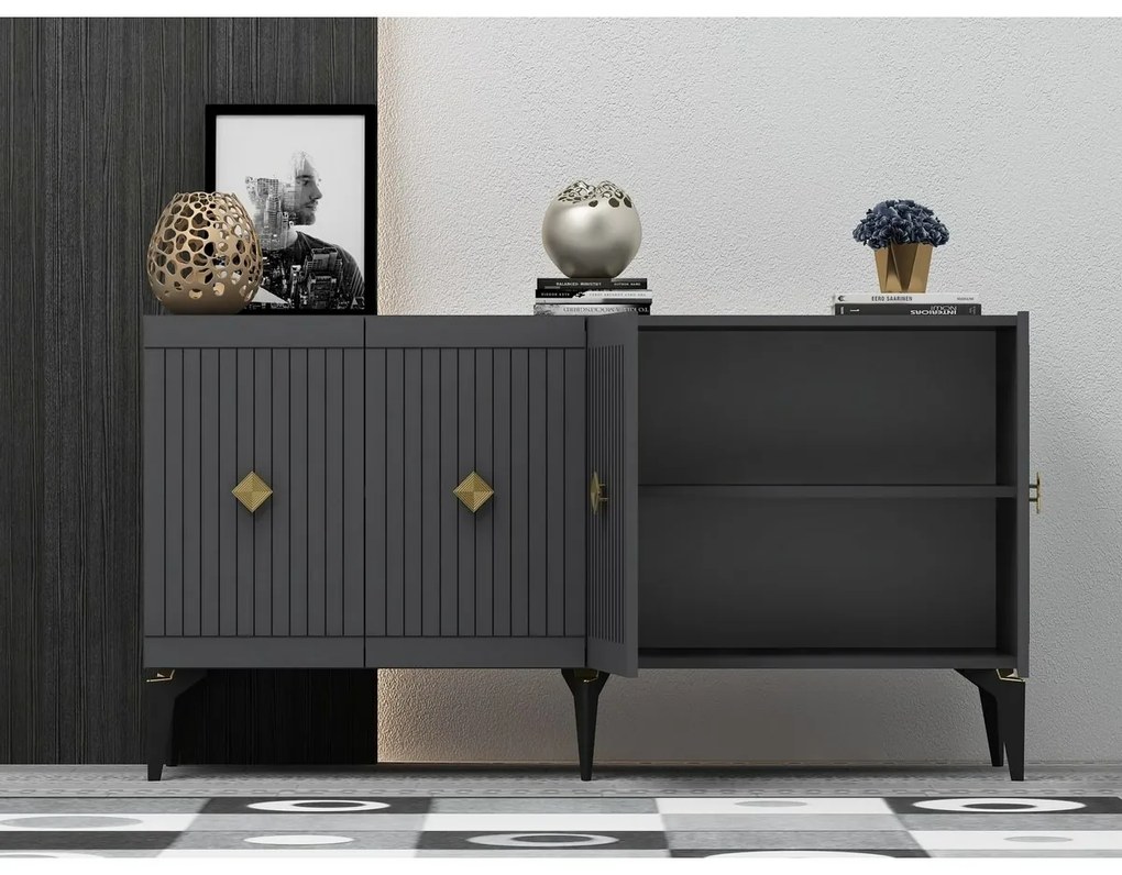 Dulap Midas Anthracite and Gold