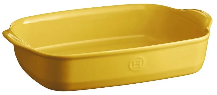 Vas de copt din ceramică Emile Henry Ultime, 36 x 23 cm, galben