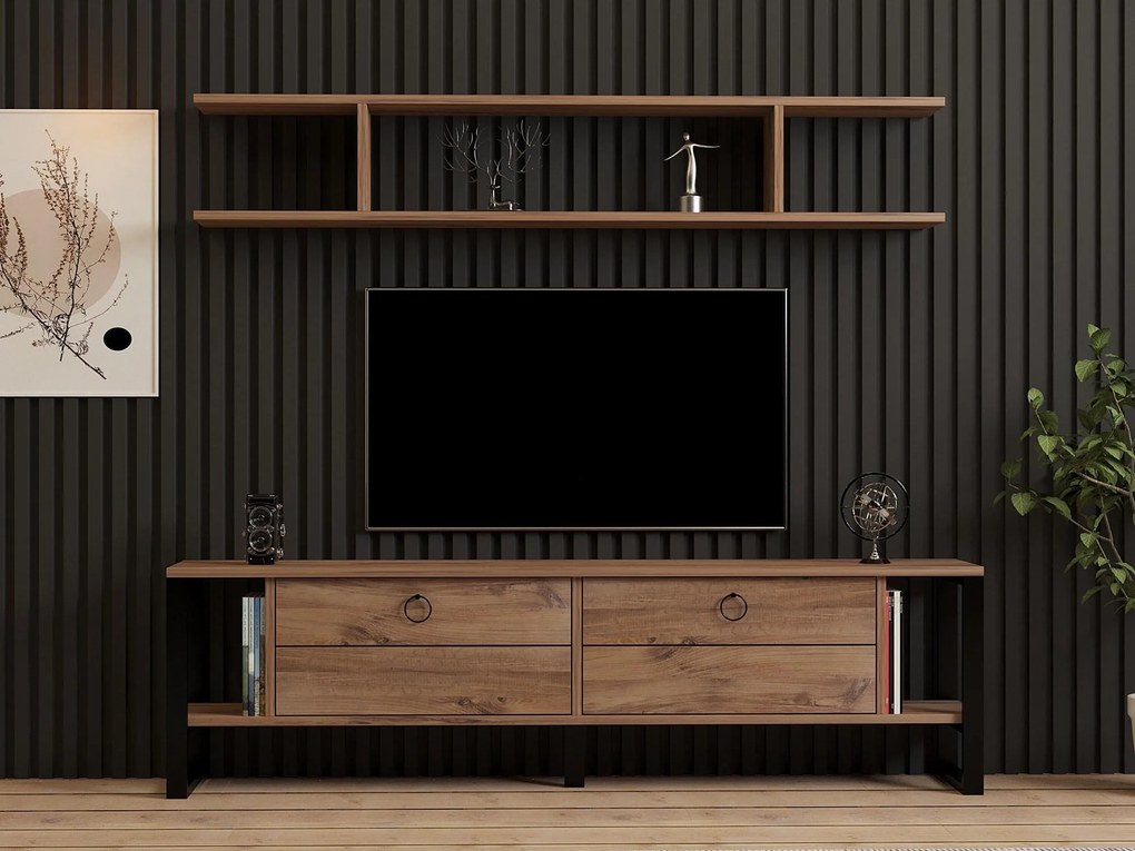 Mobilier living Menile 3 (stejar zafir) . 1095318