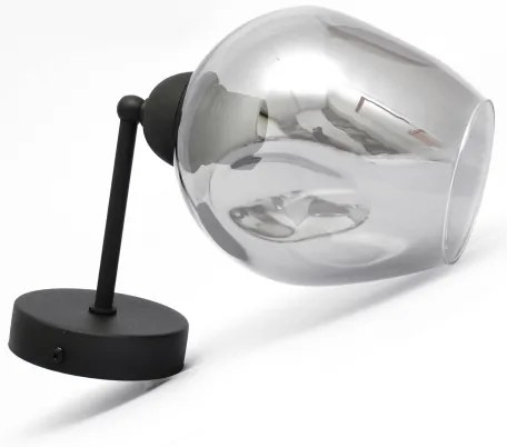 Lampă de perete LILI 1xE27/15W/230V negru/gri