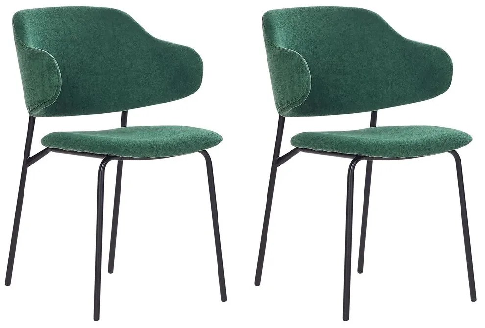 Set 2 buc scaune de sufragerie Kenza (verde). 1080653