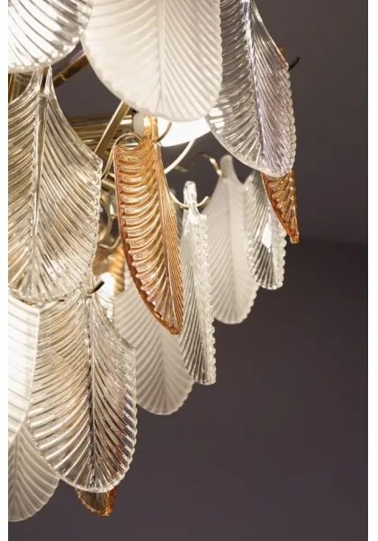 Lustră pe lanț MAXLIGHT P0417 ARWENA 7xE14/40W/230V d. 50 cm auriu