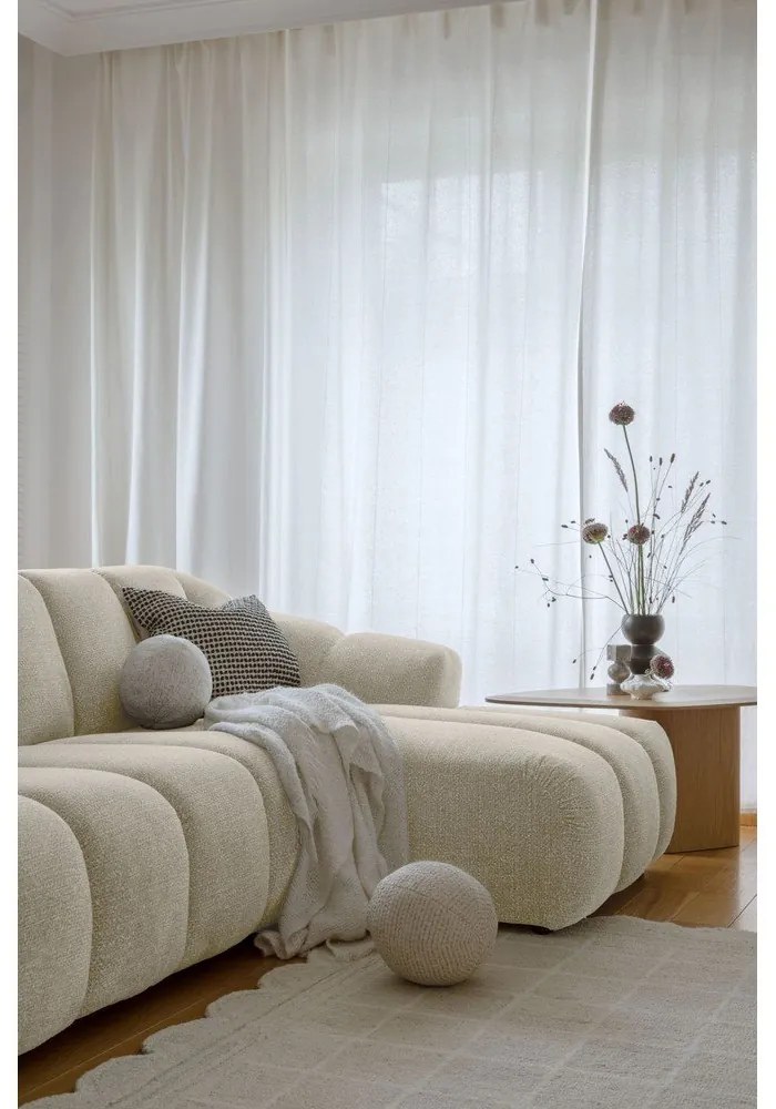 Colțar bej (cu colț pe partea dreaptă/cu șezlong) Shell – Miuform