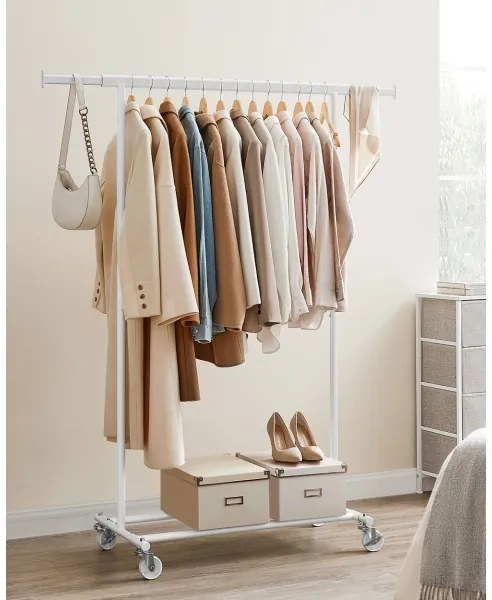 Cuier mobil de podea LINEA, alb