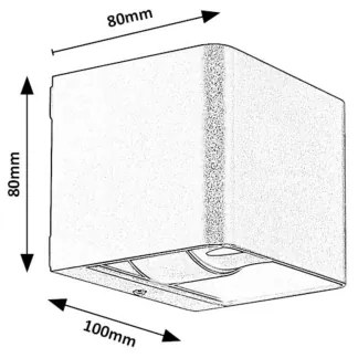 Aplică LED de exterior Rabalux 77169 HALLSTATT LED/10W/230V IP54 maro