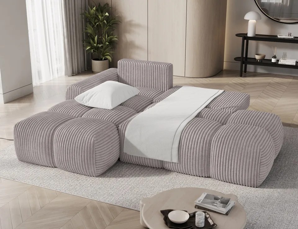 Colțar Vittario extensibil, 227x170x95 cm, orientare stânga – Modullo 03