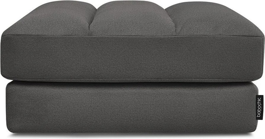 Taburet negru cu tapițerie din catifea Sierra – Bobochic Paris