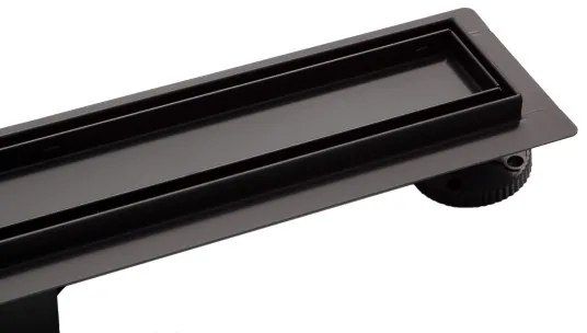 Scurgere de duș Duplex Black Next L 600