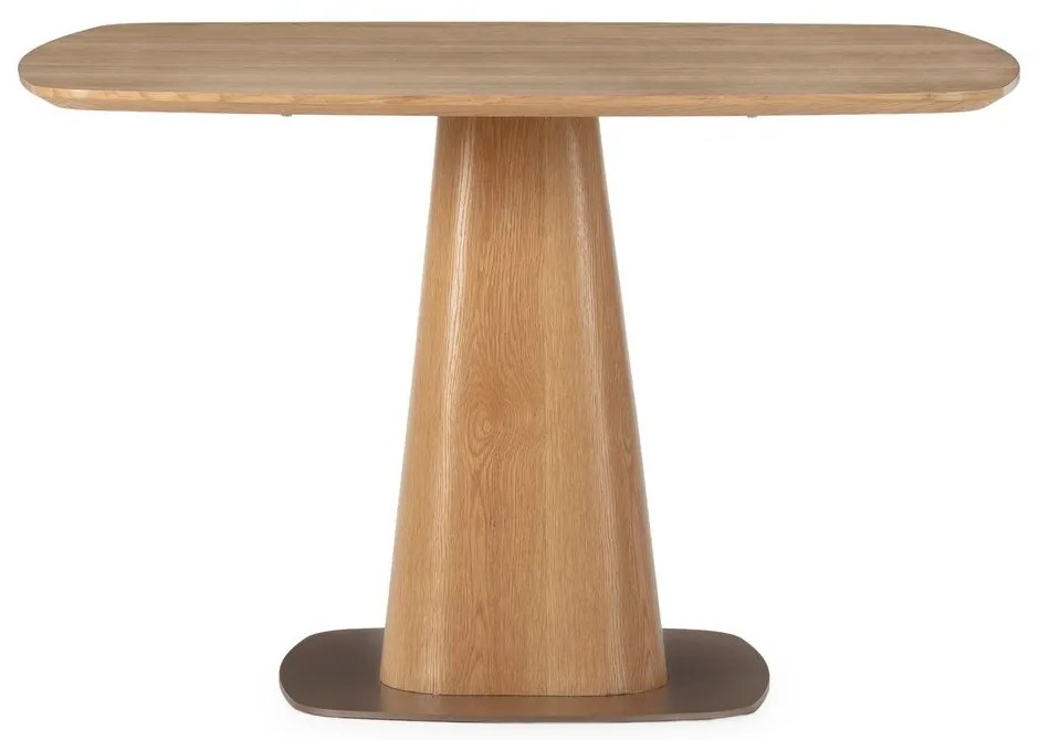 Masă de dining cu aspect de lemn de stejar 120x120 cm Etel – MOME