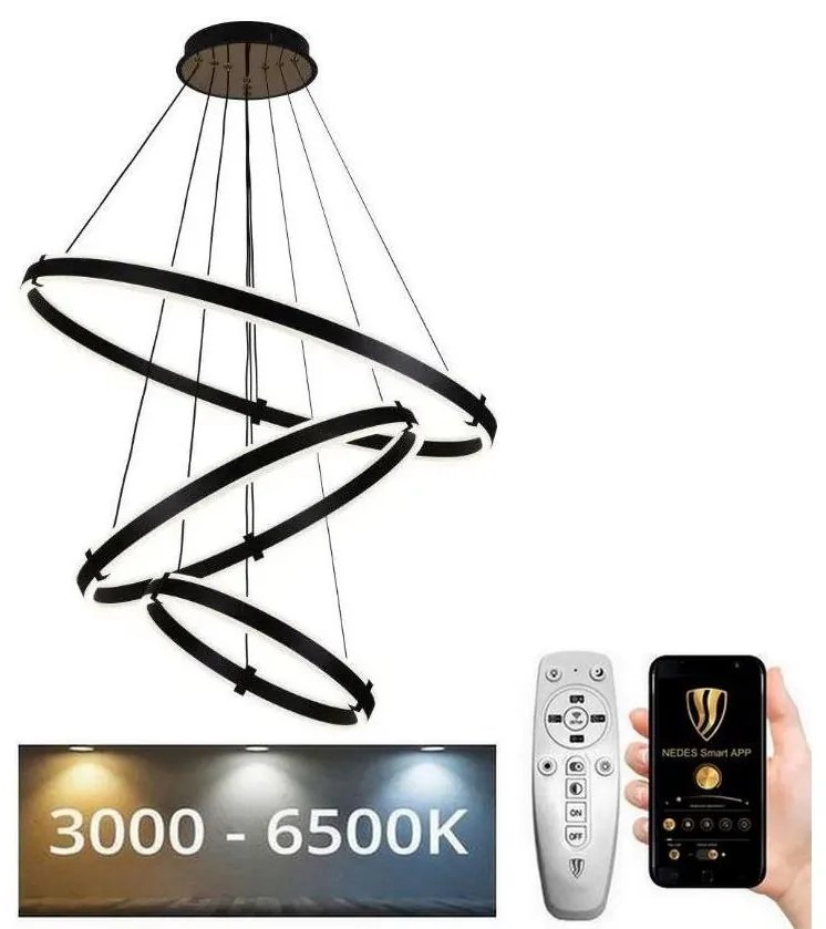 Lustră LED dimabilă pe cablu LED/250W/230V 3000-6500K + telecomandă