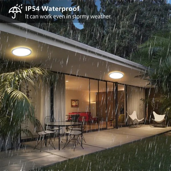 Brilagi - Plafonieră LED pentru baie ULTRA SLIM, 12 W, 230 V, Ø 22,5 cm, argintiu, IP54