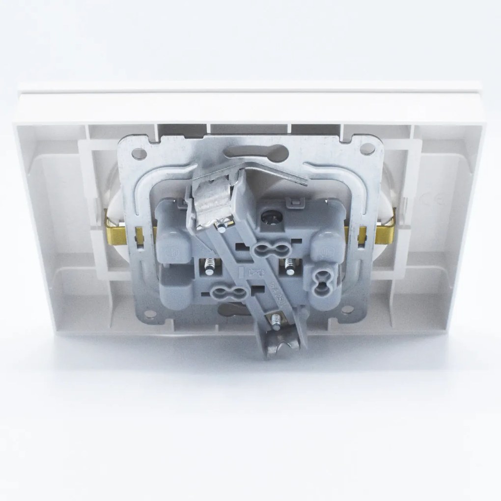 Priza dubla cu impamantare Karre Plus Panasonic, ST, alba