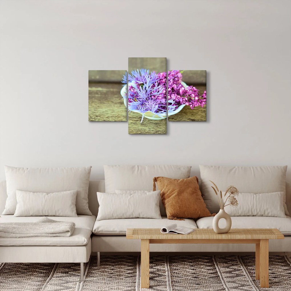 Tablou cu decorațiune din lavanda (90x60 cm)