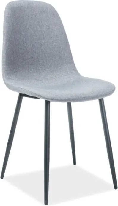 OFERTA Scaun gri FOX cu picioare negre II. calitate