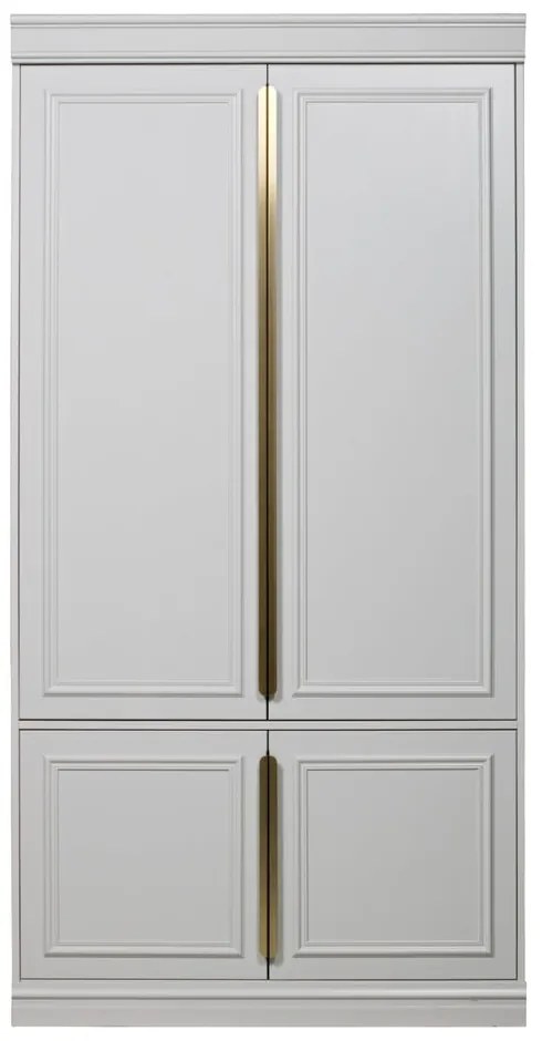 Șifonier gri deschis din lemn de pin 110x215x62 cm Organize – WOOOD