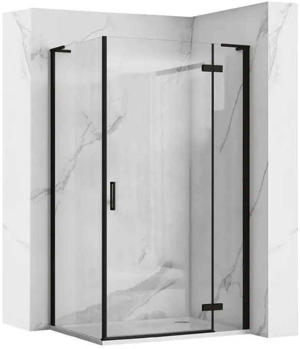 Cabina dus REA Hugo 100x90 negru