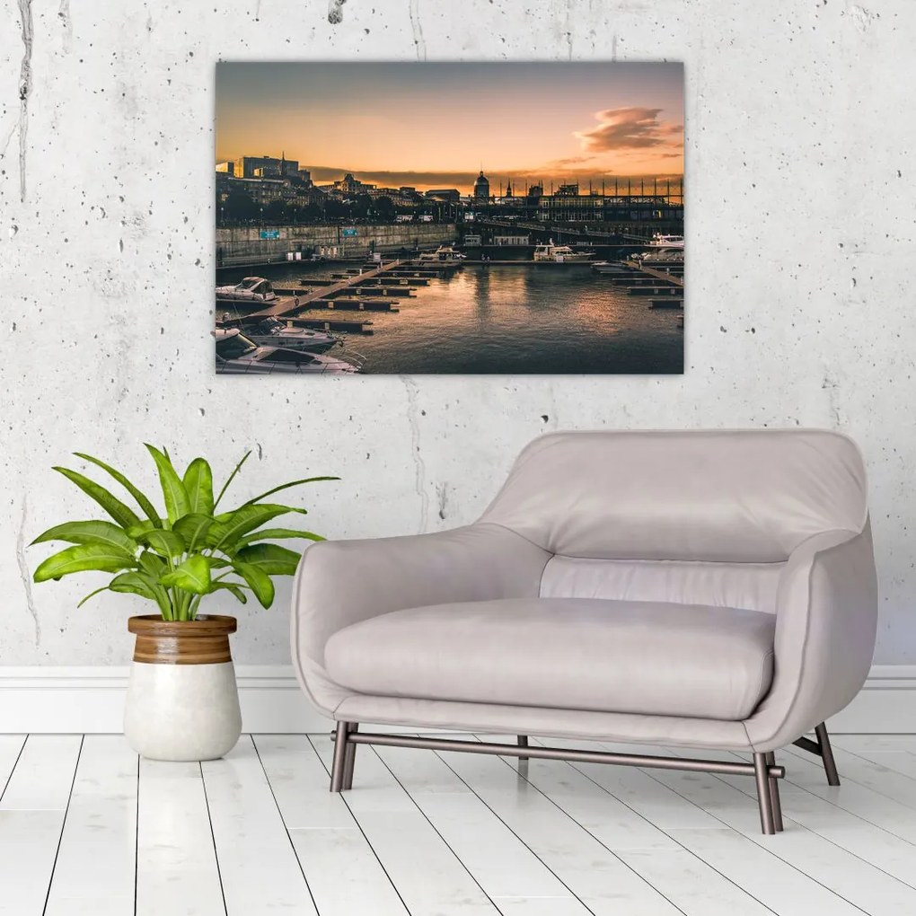 Tablou - orașul port (90x60 cm)