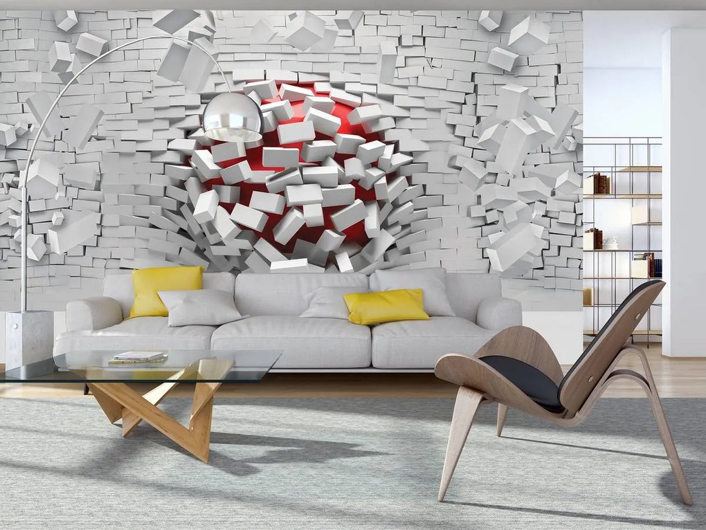 Fototapet - Wall 3D (152,5x104 cm)