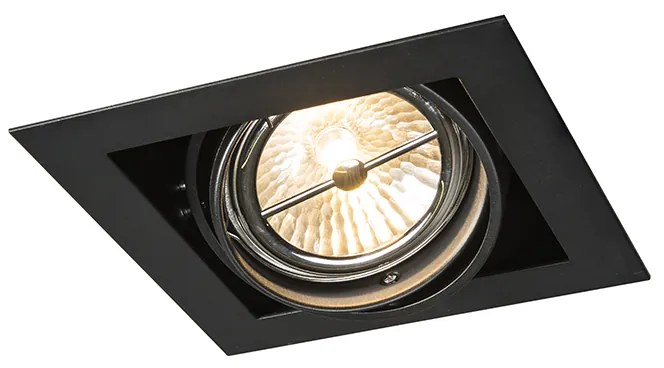 Spot integrat negru AR111 reglabil - Oneon
