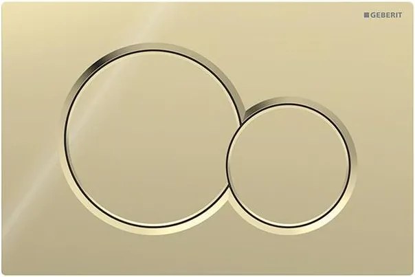 Geberit 115.770.DT.5 - Plăcuță de acționare Sigma01 rotundă, 24,6x16,4 cm, alamă