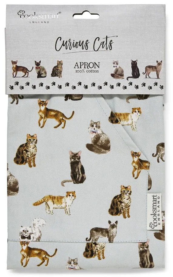 Set cu prosoape, șorț și mănușă de bucătărie 5 buc. Curious Cats – Cooksmart ®