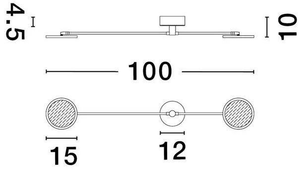 Aplica moderna dimabila cu 2 spoturi LED directionabile SCOPE