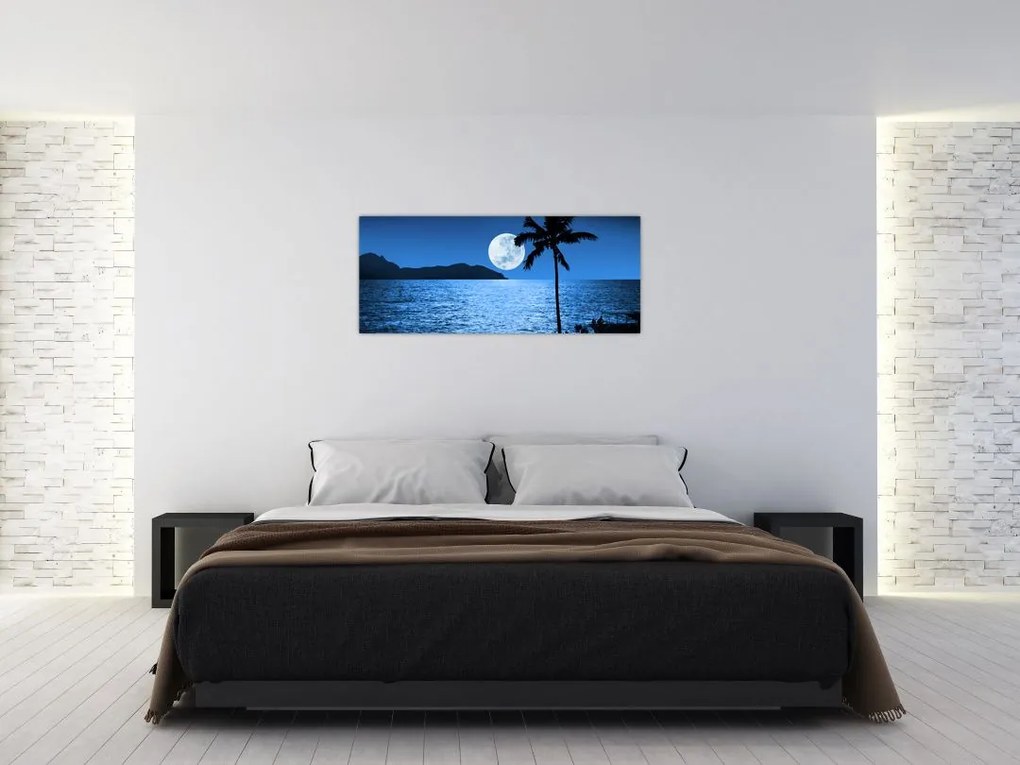 Tablou - Luna deasupra nivelului mării (120x50 cm)