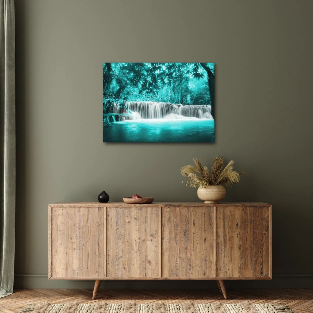 Tablou - Cascada albastră (70x50 cm)