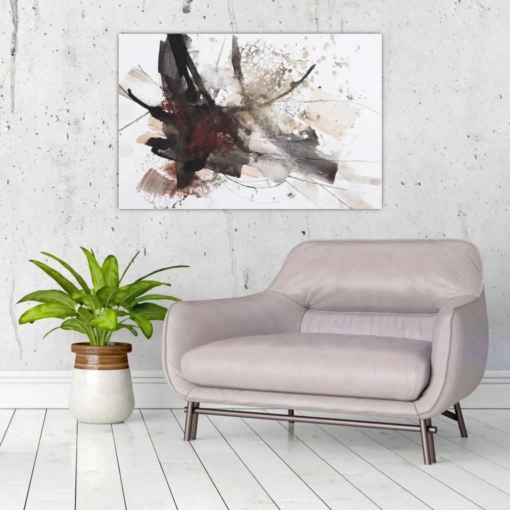 Tablou cu pictură abstactă (90x60 cm)