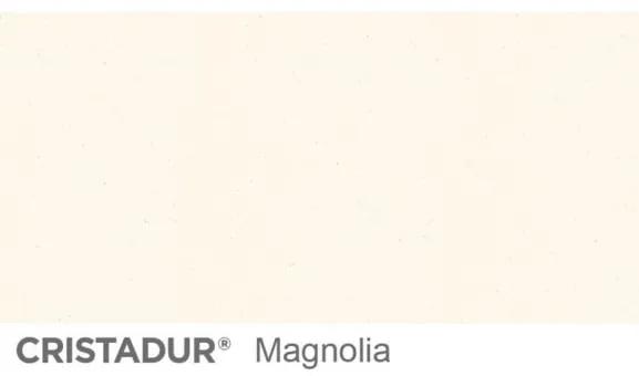 Chiuveta bucatarie Schock Tia D-100L Cristadur Magnolia cu sifon automat, granit, reversibila, montare pe blat 100 x 50 cm