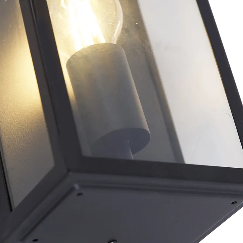 Aplică de perete exterioară inteligentă neagră 25,5 cm inclusiv WiFi A60 IP44 - Rotterdam