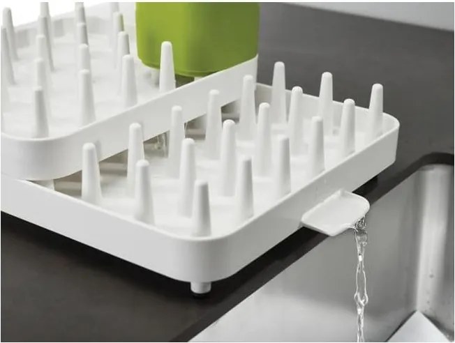 Suport pentru scurs vase, extensibil din 3 parți, Joseph Joseph Connect, alb