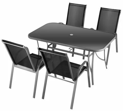 Set de grădină GARTHEN, 5 buc, antracit