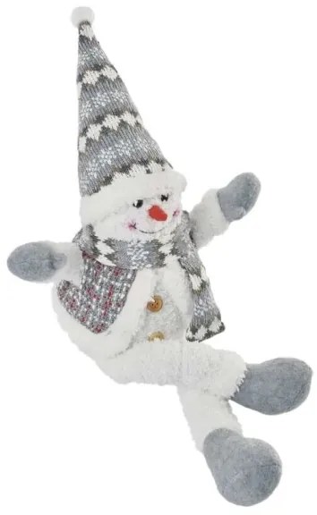 Decorațiune LED de Crăciun 6xLED/3xAA om de zăpadă