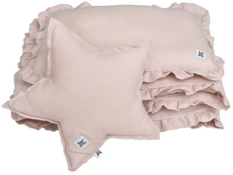 Lenjerie de pat pentru patut, DUSTY PINK, marimea M