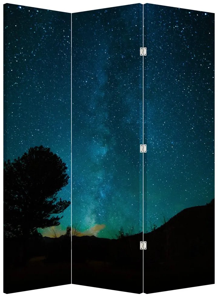 Paravan - Cerul nocturn și stele (126x170 cm)